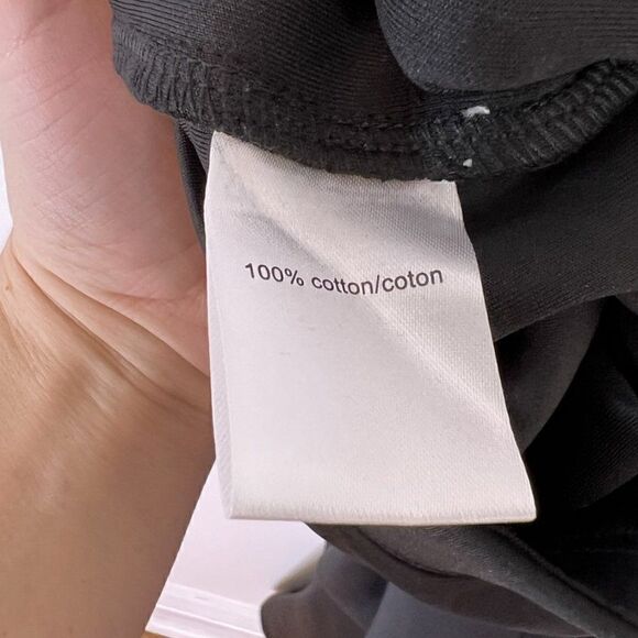 Pam and Gela Black Neoprene Pants with Knit Side Panel - Picture 7 of 7